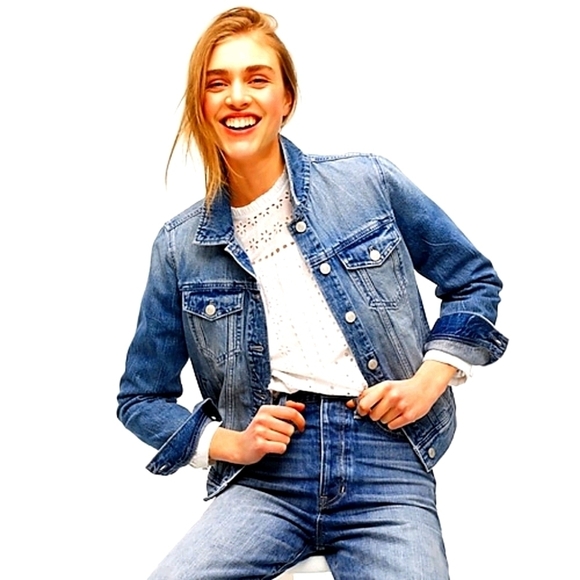 J Crew Indigo Denim Jacket XS